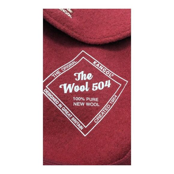 Kangol The Wool 504‎ Men's Driving Cap Hat 100% Wool Red XX Large 0258BC - Picture 1 of 6